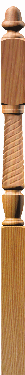 T-3045 Twist Intermediate Newel Post
