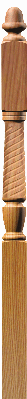 T-3045 Twist Intermediate Newel Post