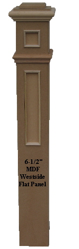 Westside Stair MDF Flat Panel Box Newel Post