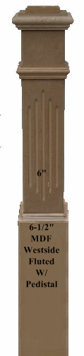 Westside Fluted Newel Post