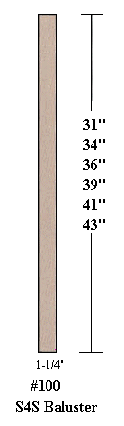 #100 1-1/4" Balusters