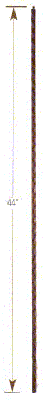 1060 14mm Hammered Plain Bar Iron Baluster