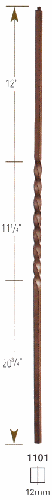 1101 Palermo Single Twist Baluster