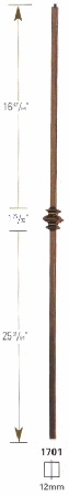 1701 Single Knuckle Iron Baluster