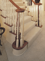 Over the Post 1800's Collection Stair with Pin Top Balusters