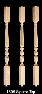 Williamsburg 9005 square top balusters