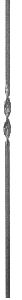 2G06 5/8-inch Single Ribbon Baluster