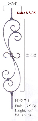 2.7.1  S-Scroll Iron Baluster