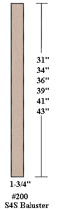 #200 1-3/4" Balusters