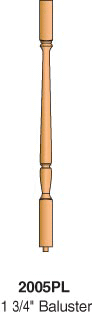 2005 Plain Square Top  Balusters