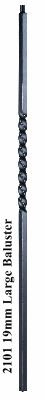 2101RC  19mm Extra Large Baluster, Single Twist