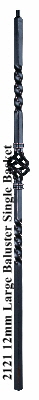 2121RC 12mm Extra Large Baluster, Single Basket