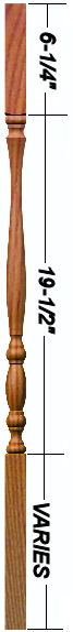 2200_910 Classic 1-1/4" Square Top Baluster
