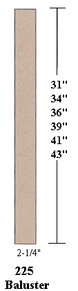 #225 2-1/4" Balusters