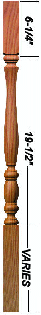 2300 Plain Utah Classic Baluster
