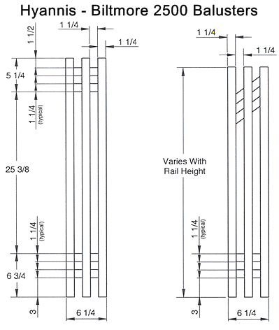 Biltmore 2500 Baluster Details
