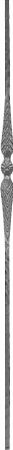 2510 Single Feather Iron Baluster