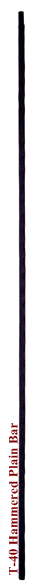 T-40 Hammered Plain Bar Metal Baluster