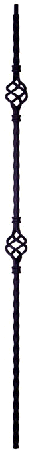 IB-2553HE Double Basket Forged Iron Baluster