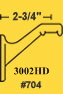 3002HD Wall Bracket Detail