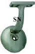 3003 Satin Nickel Wall Rail Bracket