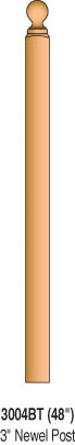 3004BT Ball Top Newel Post
