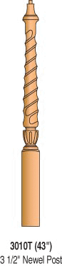 3010T Twist Pin Top Newel Post