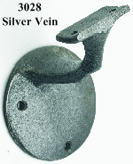 3028 Silver Vein Wrought Iron Wall Rail Bracket