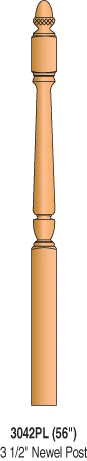 3042PL Intermediate Landing Newel Post