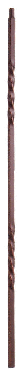 3102-30 30" Double Twist Metal Baluster