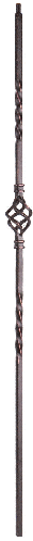 3121-44 44" Single Basket Metal Baluster