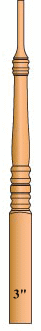 3513PT Pin Hampton Newel Post
