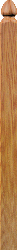 4004-4005-4006 S4S Newel Post with Spade Top