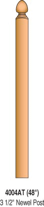 4004AT Acorn Top Newel Post
