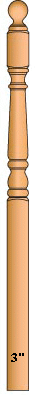 4010BTS Ball Top Short Series Newel Posts