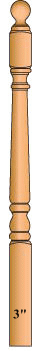 4010BT Ball Top Newel Post