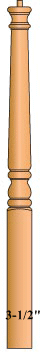 4014PT Pin Top Newel post