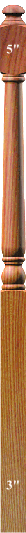 4043A-4048A   Starting Newel Post in 60" or Landing Newel Post in 72"