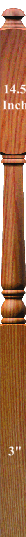 4046A 60" Intermediate Landing Newel Post