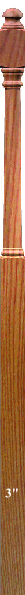 4048B 3" X 72" Colonial/Contemporary Landing Newel Post
