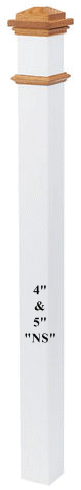 4094S Primed Stained Boxed Newel Post