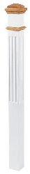 4094 Stain Primed Boxed Newel Post