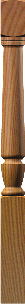 4130  Plain Interchangeable Newel Post