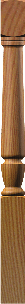 4130  Plain Interchangeable Starting Newel Post