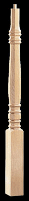 4270 Octagon Pin Top Hampton Newel Post