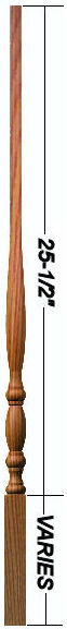 5311_912 Classic 1-1/4" Pin Top Baluster