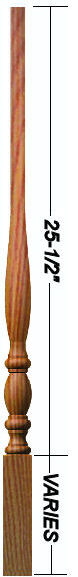 5311_913 Classic 1-3/4" Pin Top Baluster