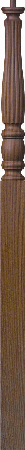 5515-5517 Utah Classing Reeded Landing Newel post