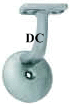 3003 Dull Chrome Wall Rail Bracket