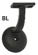 3003 Satin Black Wall Rail Bracket